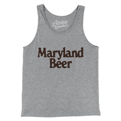 Maryland Beer Men/Unisex Tank Top-Athletic Heather-Allegiant Goods Co. Vintage Sports Apparel