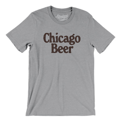 Chicago Beer Men/Unisex T-Shirt-Athletic Heather-Allegiant Goods Co. Vintage Sports Apparel