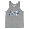 Detroit Mi Overprinted Men/Unisex Tank Top-Athletic Heather-Allegiant Goods Co. Vintage Sports Apparel