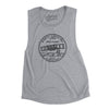 North Carolina State Quarter Women's Flowey Scoopneck Muscle Tank-Athletic Heather-Allegiant Goods Co. Vintage Sports Apparel