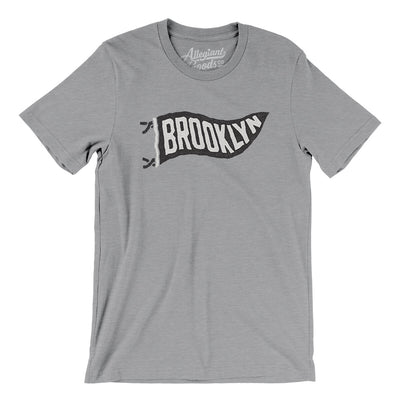 Brooklyn Pennant Men/Unisex T-Shirt-Athletic Heather-Allegiant Goods Co. Vintage Sports Apparel