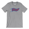 Chicago Pennant Men/Unisex T-Shirt-Athletic Heather-Allegiant Goods Co. Vintage Sports Apparel