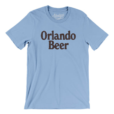 Orlando Beer Men/Unisex T-Shirt-Baby Blue-Allegiant Goods Co. Vintage Sports Apparel