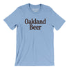 Oakland Beer Men/Unisex T-Shirt-Baby Blue-Allegiant Goods Co. Vintage Sports Apparel