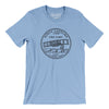 North Carolina State Quarter Men/Unisex T-Shirt-Baby Blue-Allegiant Goods Co. Vintage Sports Apparel