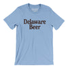 Delaware Beer Men/Unisex T-Shirt-Baby Blue-Allegiant Goods Co. Vintage Sports Apparel