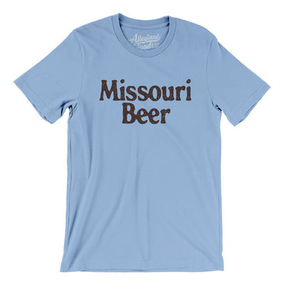 Missouri Beer Men/Unisex T-Shirt-Baby Blue-Allegiant Goods Co. Vintage Sports Apparel