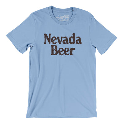 Nevada Beer Men/Unisex T-Shirt-Baby Blue-Allegiant Goods Co. Vintage Sports Apparel