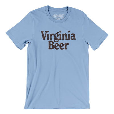 Virginia Beer Men/Unisex T-Shirt-Baby Blue-Allegiant Goods Co. Vintage Sports Apparel