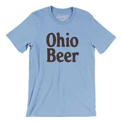 Ohio Beer Men/Unisex T-Shirt-Baby Blue-Allegiant Goods Co. Vintage Sports Apparel