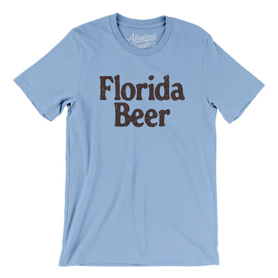 Florida Beer Men/Unisex T-Shirt-Baby Blue-Allegiant Goods Co. Vintage Sports Apparel