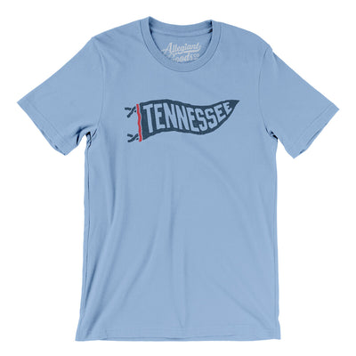 Tennessee Pennant Men/Unisex T-Shirt-Baby Blue-Allegiant Goods Co. Vintage Sports Apparel