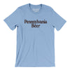 Pennsylvania Beer Men/Unisex T-Shirt-Baby Blue-Allegiant Goods Co. Vintage Sports Apparel