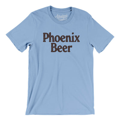 Phoenix Beer Men/Unisex T-Shirt-Baby Blue-Allegiant Goods Co. Vintage Sports Apparel