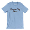 Kansas City Beer Men/Unisex T-Shirt-Baby Blue-Allegiant Goods Co. Vintage Sports Apparel