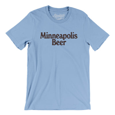 Minneapolis Beer Men/Unisex T-Shirt-Baby Blue-Allegiant Goods Co. Vintage Sports Apparel