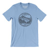 Colorado State Quarter Men/Unisex T-Shirt-Baby Blue-Allegiant Goods Co. Vintage Sports Apparel