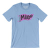 Miami Pennant Men/Unisex T-Shirt-Baby Blue-Allegiant Goods Co. Vintage Sports Apparel