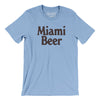 Miami Beer Men/Unisex T-Shirt-Baby Blue-Allegiant Goods Co. Vintage Sports Apparel