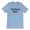 Portland Beer Men/Unisex T-Shirt-Baby Blue-Allegiant Goods Co. Vintage Sports Apparel