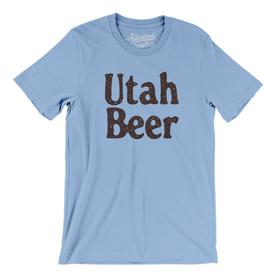 Utah Beer Men/Unisex T-Shirt-Baby Blue-Allegiant Goods Co. Vintage Sports Apparel