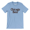 Chicago Beer Men/Unisex T-Shirt-Baby Blue-Allegiant Goods Co. Vintage Sports Apparel