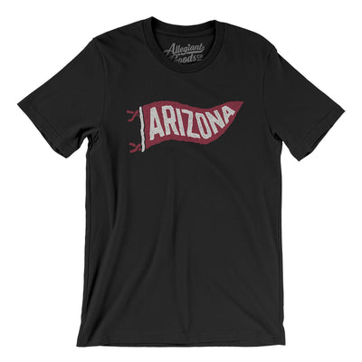 Arizona Pennant Men/Unisex T-Shirt-Black-Allegiant Goods Co. Vintage Sports Apparel