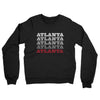 Atlanta Repeat Midweight French Terry Crewneck Sweatshirt-Black-Allegiant Goods Co. Vintage Sports Apparel