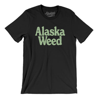 Alaska Weed Men/Unisex T-Shirt-Black-Allegiant Goods Co. Vintage Sports Apparel