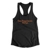 San Francisco's Number 1 Fan Women's Racerback Tank-Black-Allegiant Goods Co. Vintage Sports Apparel