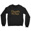 Duval's Number 1 Fan Midweight French Terry Crewneck Sweatshirt-Black-Allegiant Goods Co. Vintage Sports Apparel