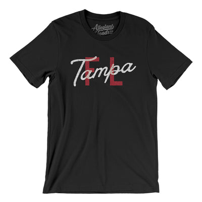 Tampa Fl Overprinted Men/Unisex T-Shirt-Black-Allegiant Goods Co. Vintage Sports Apparel