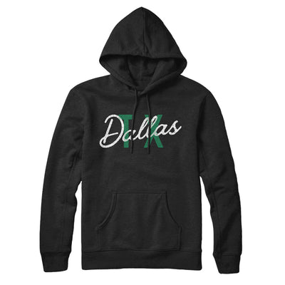 Dallas Tx Overprinted Hoodie-Black-Allegiant Goods Co. Vintage Sports Apparel