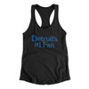 Detroit's Number 1 Fan Women's Racerback Tank-Black-Allegiant Goods Co. Vintage Sports Apparel