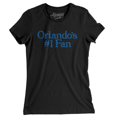 Orlando's Number 1 Fan Women's T-Shirt-Black-Allegiant Goods Co. Vintage Sports Apparel