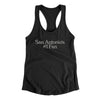 San Antonio's Number 1 Fan Women's Racerback Tank-Black-Allegiant Goods Co. Vintage Sports Apparel