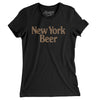 New York Beer Women's T-Shirt-Black-Allegiant Goods Co. Vintage Sports Apparel