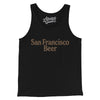 San Francisco Beer Men/Unisex Tank Top-Black-Allegiant Goods Co. Vintage Sports Apparel