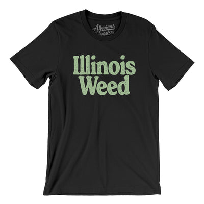 Illinois Weed Men/Unisex T-Shirt-Black-Allegiant Goods Co. Vintage Sports Apparel