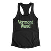 Vermont Weed Women's Racerback Tank-Black-Allegiant Goods Co. Vintage Sports Apparel