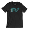 San Jose Pennant Men/Unisex T-Shirt-Black-Allegiant Goods Co. Vintage Sports Apparel