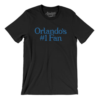 Orlando's Number 1 Fan Men/Unisex T-Shirt-Black-Allegiant Goods Co. Vintage Sports Apparel