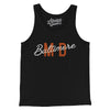 Baltimore Md Overprinted Men/Unisex Tank Top-Black-Allegiant Goods Co. Vintage Sports Apparel