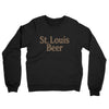 St. Louis Beer Midweight French Terry Crewneck Sweatshirt-Black-Allegiant Goods Co. Vintage Sports Apparel