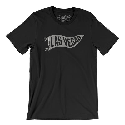 Las Vegas Pennant Men/Unisex T-Shirt-Black-Allegiant Goods Co. Vintage Sports Apparel