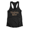 Virginia Beer Women's Racerback Tank-Black-Allegiant Goods Co. Vintage Sports Apparel