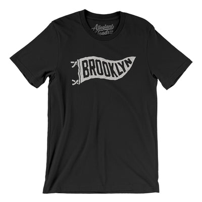 Brooklyn Pennant Men/Unisex T-Shirt-Black-Allegiant Goods Co. Vintage Sports Apparel