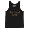 Portland Beer Men/Unisex Tank Top-Black-Allegiant Goods Co. Vintage Sports Apparel