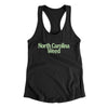 North Carolina Weed Women's Racerback Tank-Black-Allegiant Goods Co. Vintage Sports Apparel