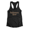 Baltimore Beer Women's Racerback Tank-Black-Allegiant Goods Co. Vintage Sports Apparel